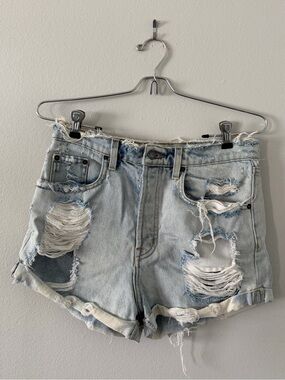 Carmar Light Wash Ripped Denim Cutoff Shorts